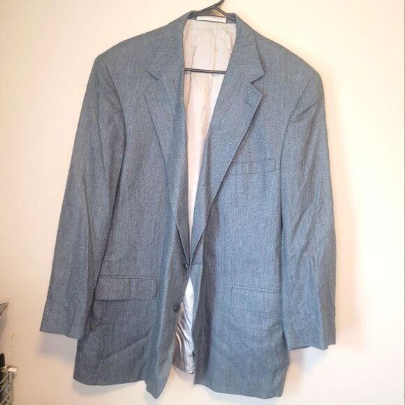 🛒VINTAGE MENS SOUTHHAMPTON PURE SILK BLAZER - Picture 1 of 6